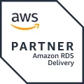 Service Delivery — Amazon RDS — official AWS badge