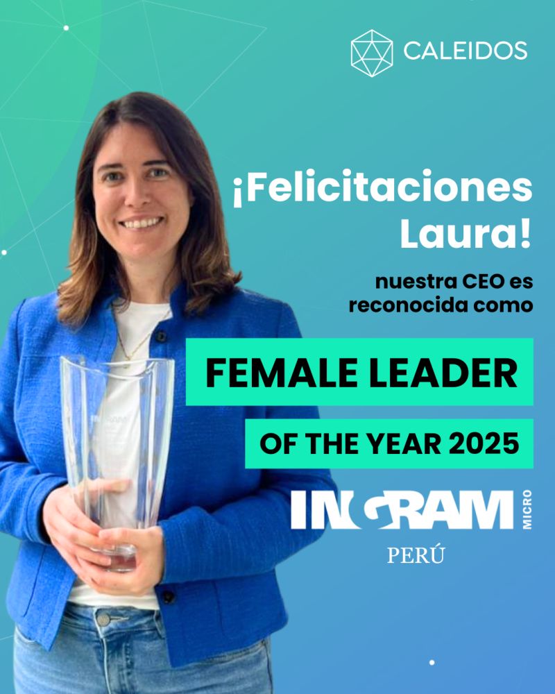 Nuestra CEO, Laura Márquez, ha sido reconocida por Ingram Micro Perú como Female Leader of the Year 2025.