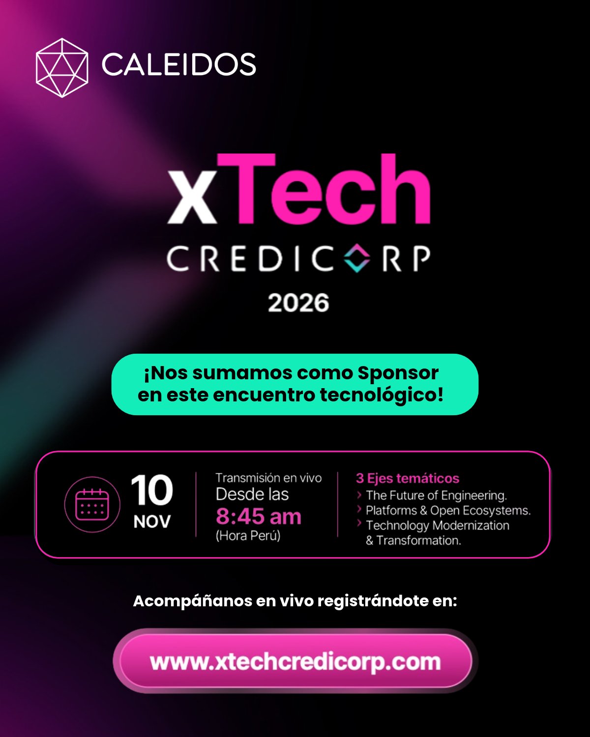 ¡Nos sumamos a xTech Credicorp 2026!